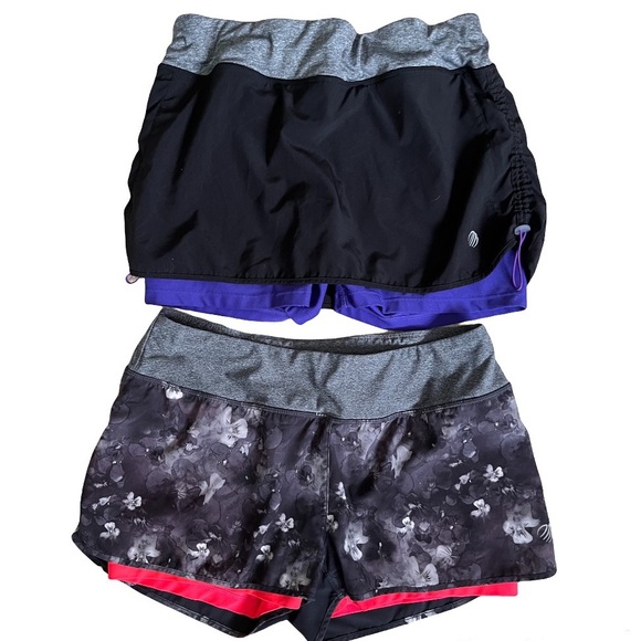 MPG lightweight charcoal running/walking athletic shorts and black skirt sz med - Picture 16 of 16